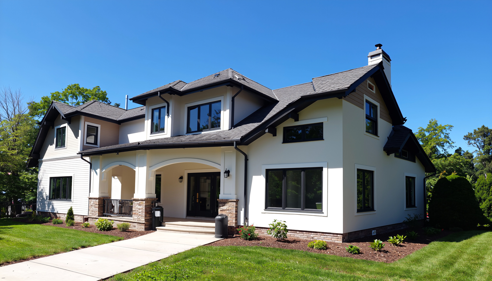 Grand Rapids, MI home seamless rain gutters